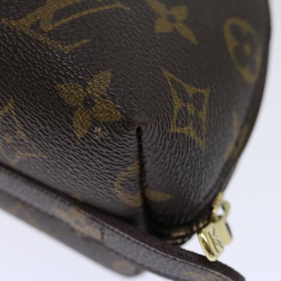 LOUIS VUITTON Monogram Trousse Demi Ronde Cosmetic Pouch M47520 LV Auth 70486 - Picture 16 of 16